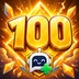 Level 100 badge